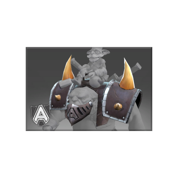 Autographed Formed Alloy Pauldrons