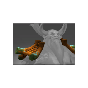Auspicious Flared Wooden Crest