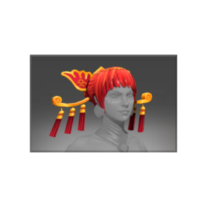 Auspicious Headdress of the Ember Crane